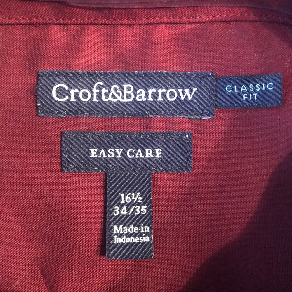Croft & Barrow Men’s Dress Shirt - Picture 2 of 3